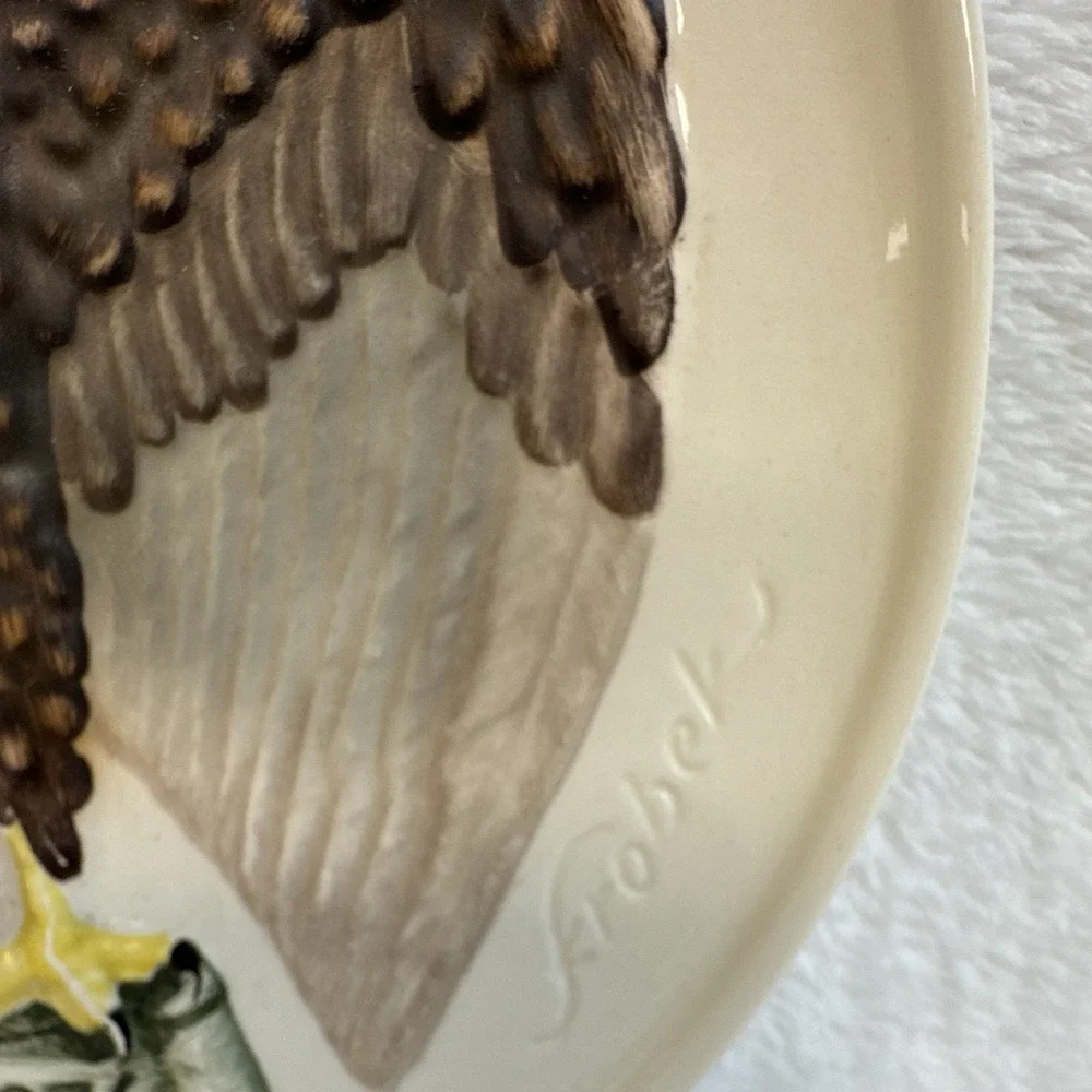 Goebel W Germany 1975 US Bicentennial Bald Eagle Plate 1776-1976 Relief Decor